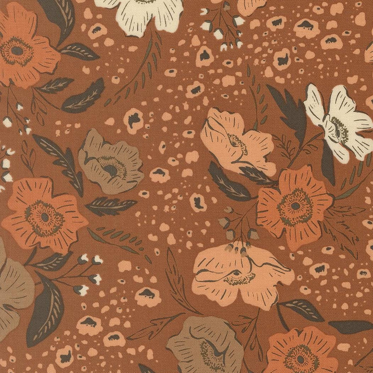 Wellspring Flora Flourish Florals Dark Clay by Fancy That Design House for Moda Fabrics - 45670 13