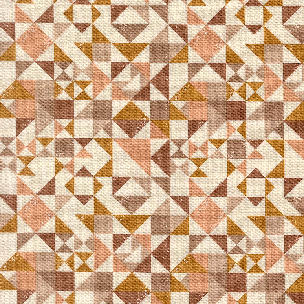 Wellspring Quilt Blocked Geometrics Eggshell by Fancy That Design House for Moda Fabrics - 45673 11