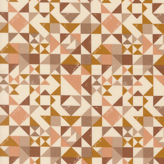 Wellspring Quilt Blocked Geometrics Eggshell by Fancy That Design House for Moda Fabrics - 45673 11