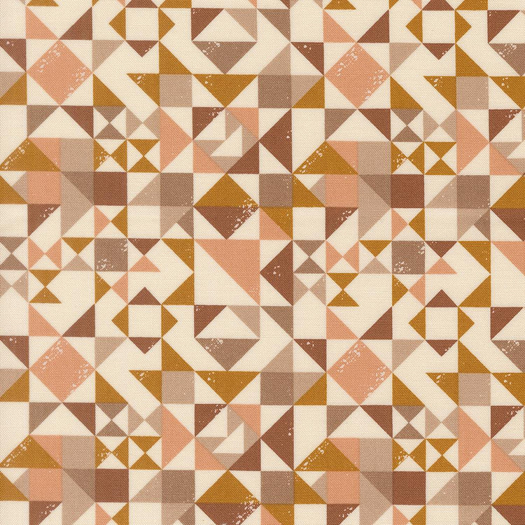 Wellspring Quilt Blocked Geometrics Eggshell by Fancy That Design House for Moda Fabrics - 45673 11