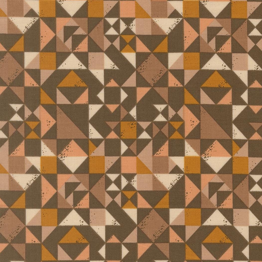 Wellspring Quilt Blocked Geometrics Earth by Fancy That Design House for Moda Fabrics - 45673 18