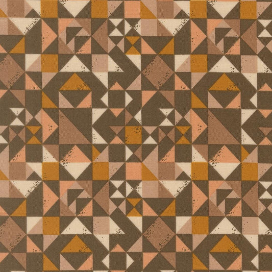 Wellspring Quilt Blocked Geometrics Earth by Fancy That Design House for Moda Fabrics - 45673 18