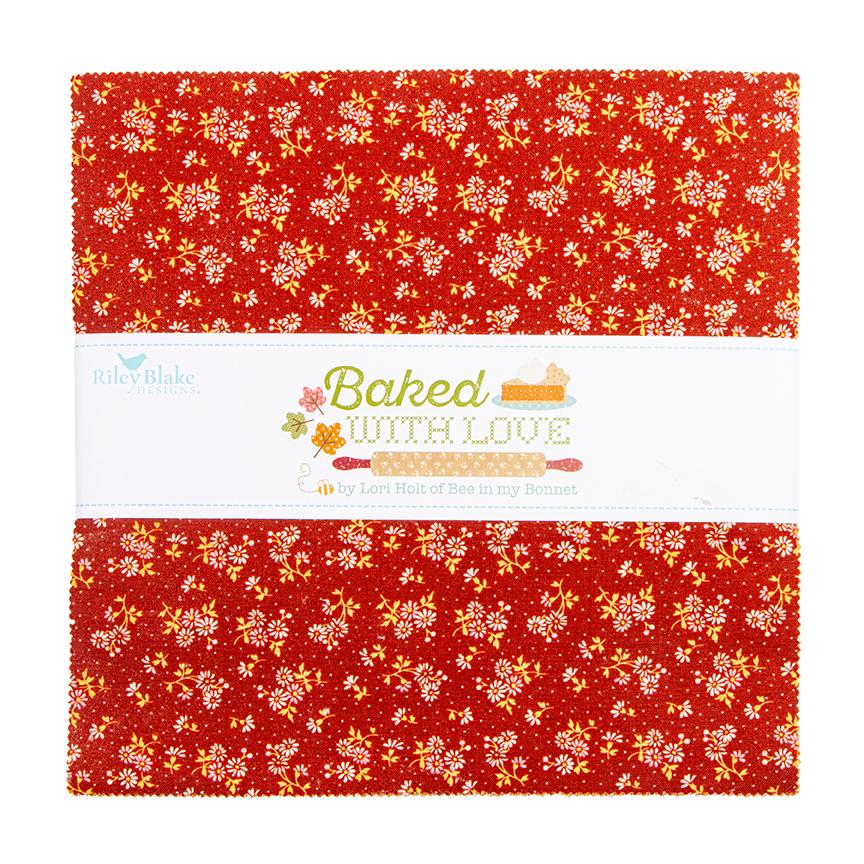 Baked With Love 10" Stacker by Lori Holt for Riley Blake Deisgn Fabrics - 10-17780-42 - 42 pieces