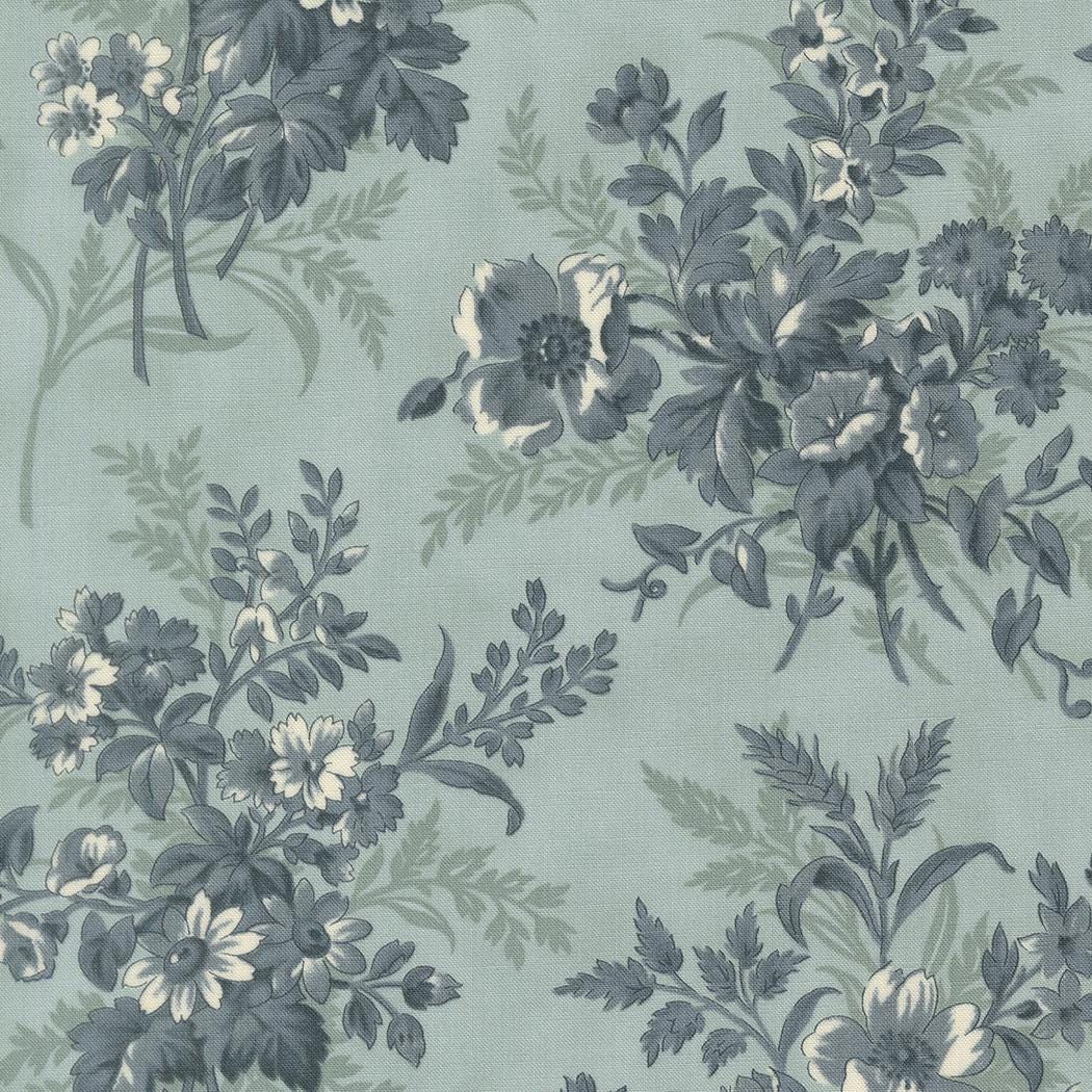 Breathtaking Blues Bouquets Florals Blues Sky by 3 Sisters for Moda Fabrics - 44400 13