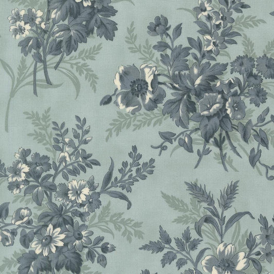 Breathtaking Blues Bouquets Florals Blues Sky by 3 Sisters for Moda Fabrics - 44400 13