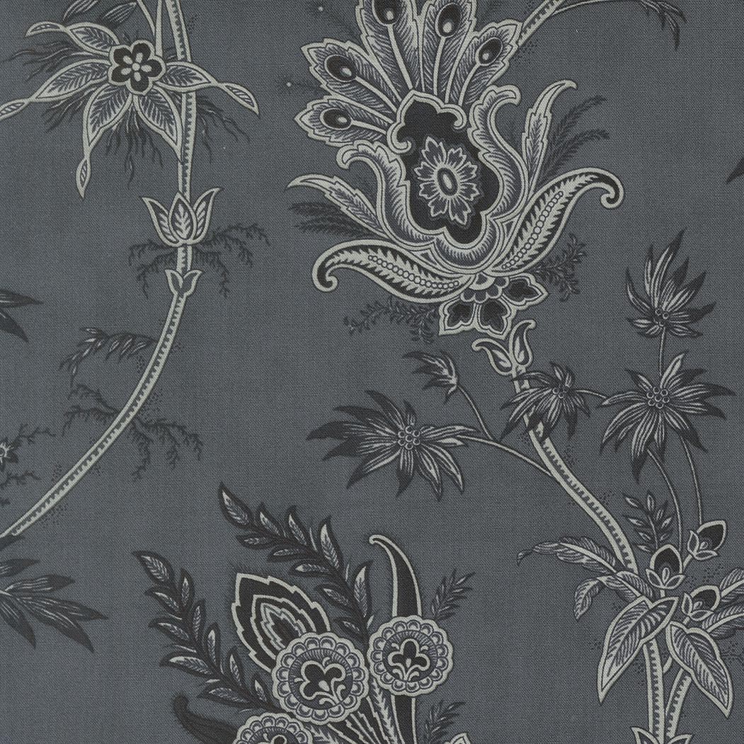 Breathtaking Blues Plume Florals Jacobean Dusk by 3 Sisters for Moda Fabrics - 44401 14
