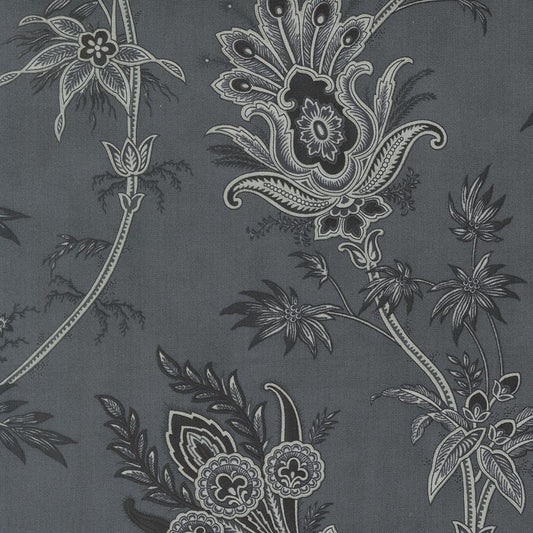 Breathtaking Blues Plume Florals Jacobean Dusk by 3 Sisters for Moda Fabrics - 44401 14