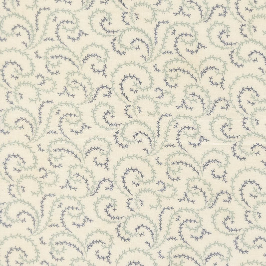 Breathtaking Blues Vine Blenders Porcelain by 3 Sisters for Moda Fabrics - 44407 11