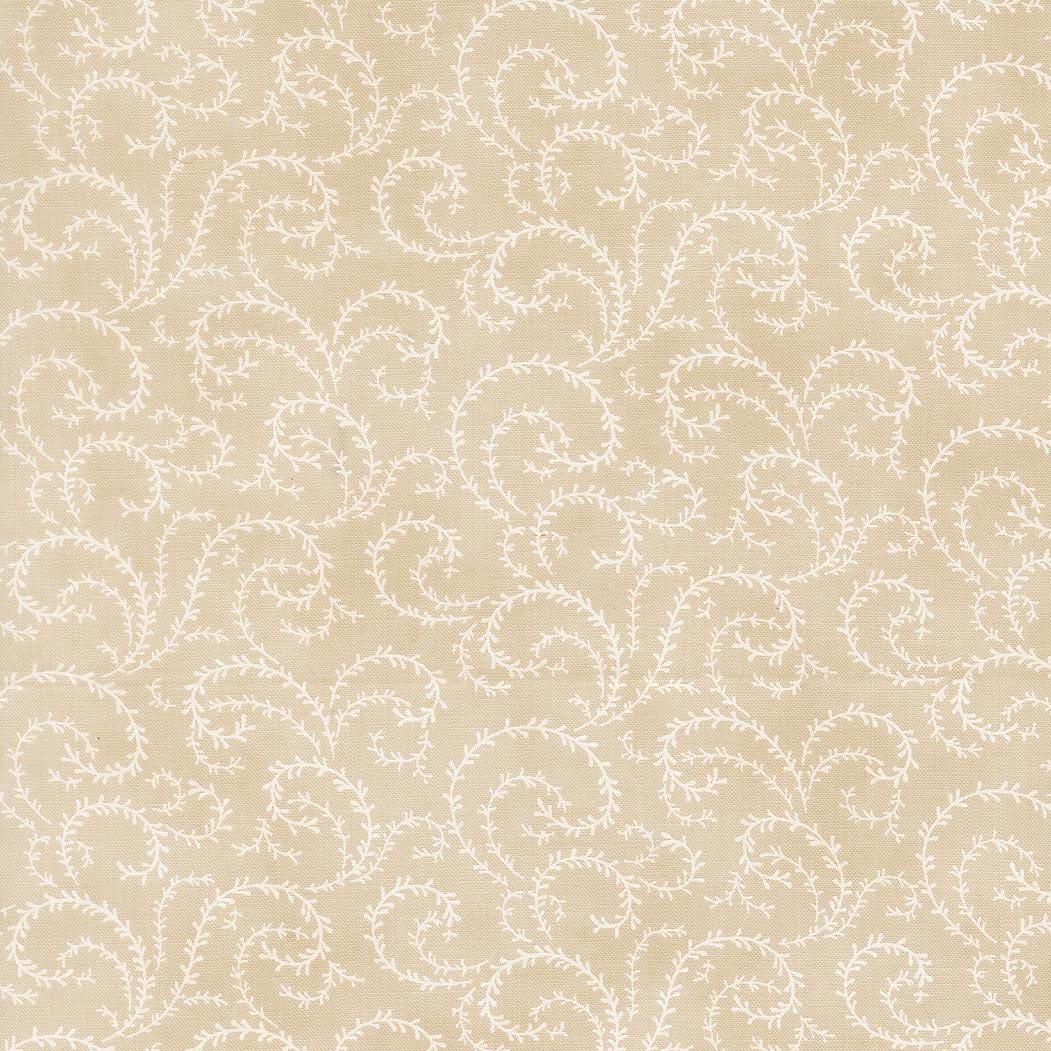 Breathtaking Blues Vine Blenders Ecru by 3 Sisters for Moda Fabrics - 44407 12