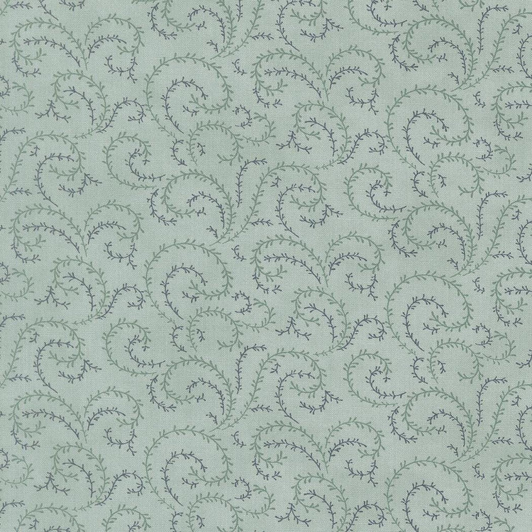 Breathtaking Blues Vine Blenders Sky by 3 Sisters for Moda Fabrics - 44407 13