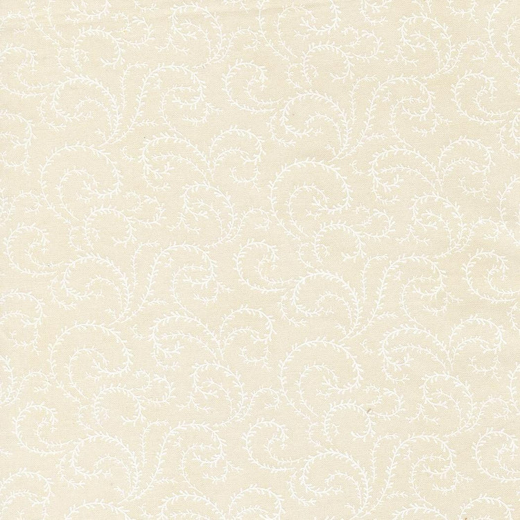 Breathtaking Blues Vine Blenders Porcelain White by 3 Sisters for Moda Fabrics - 44407 21