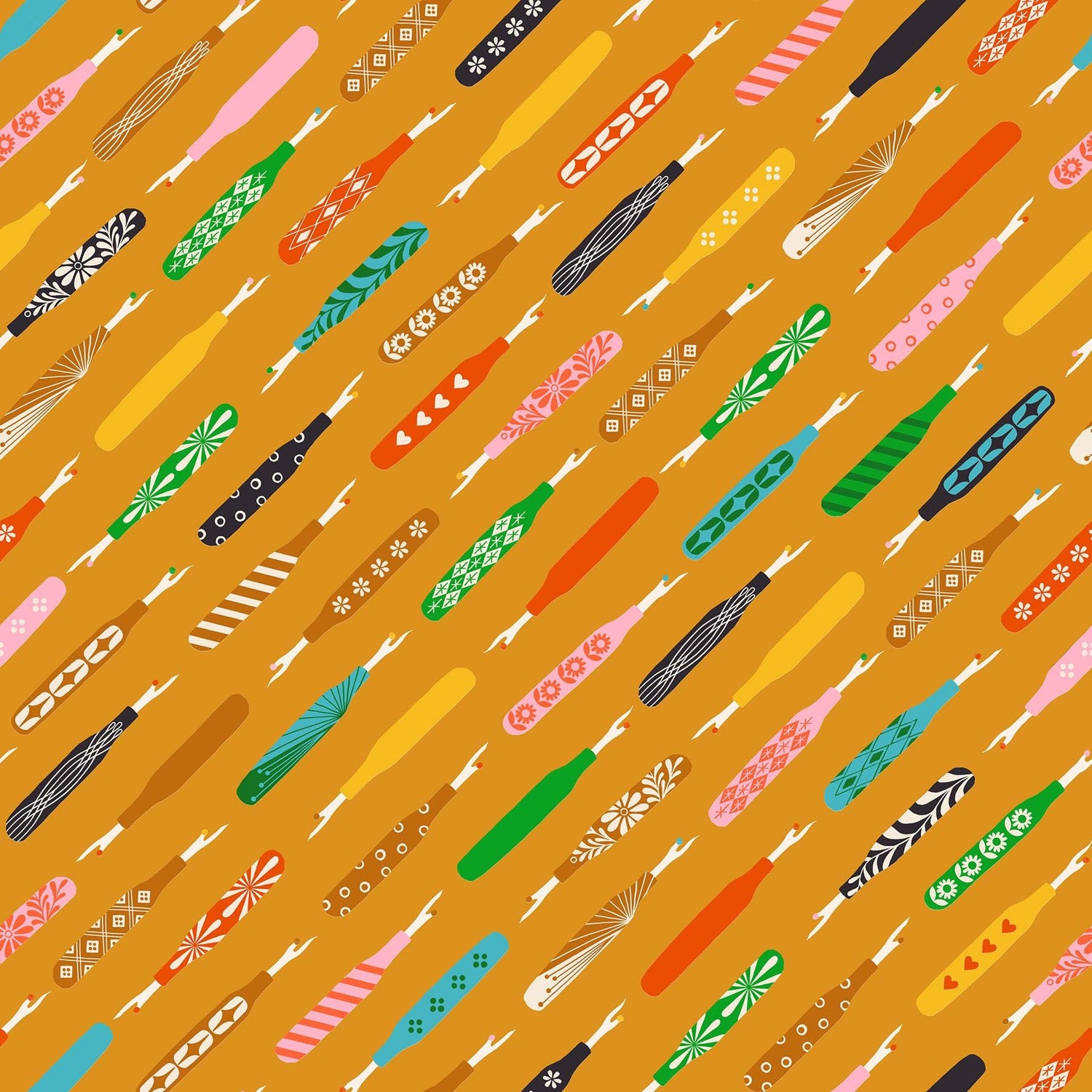 1 800 Notion Seam Rippers Novelty Retro Vintage Sewing Notions Honey by Ruby Star Society for Moda Fabrics - RS5210 14