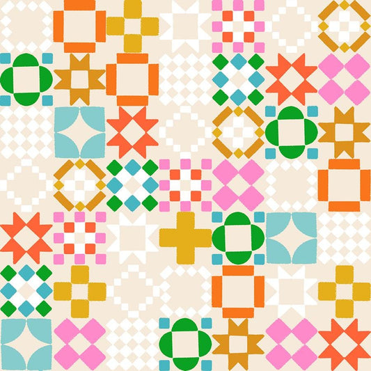 1 800 Notion Quilty As Charged Novelty Retro Vintage Blocks Patchwork Shell by Ruby Star Society for Moda Fabrics - RS5215 11