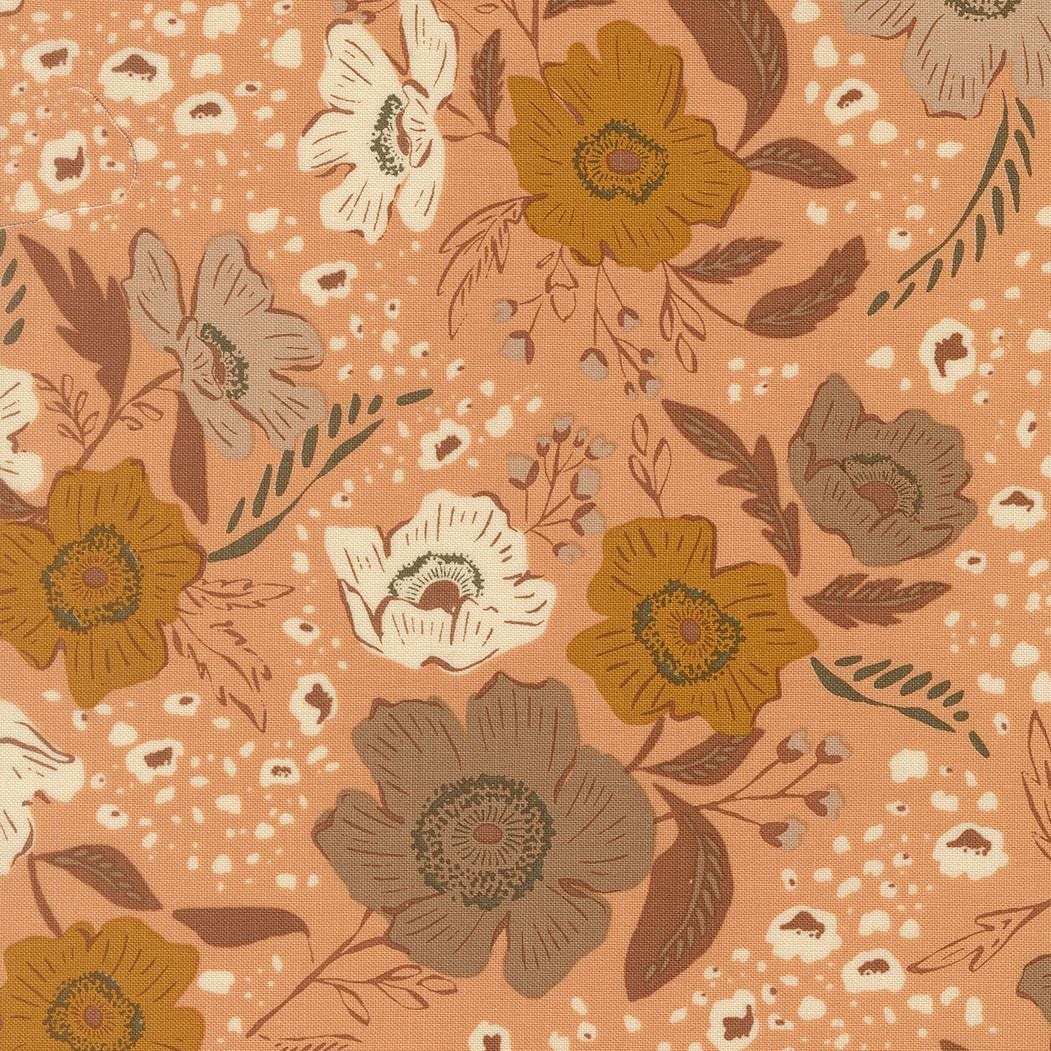 Wellspring Flora Flourish Florals Coral Seashell by Fancy That Design House for Moda Fabrics - 45670 14