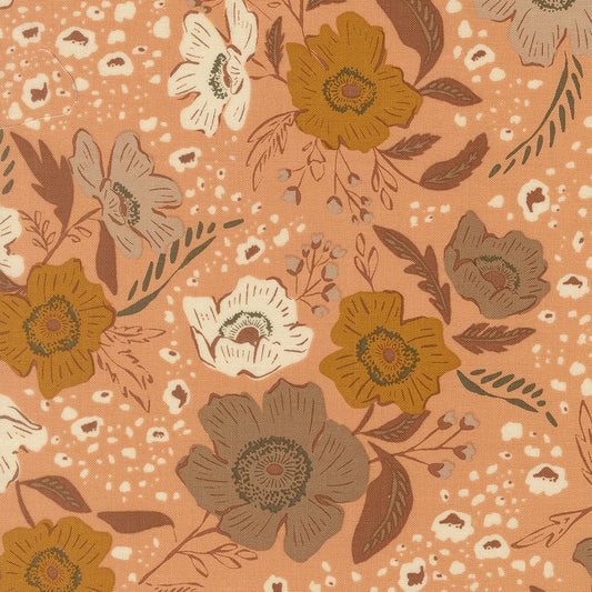 Wellspring Flora Flourish Florals Coral Seashell by Fancy That Design House for Moda Fabrics - 45670 14