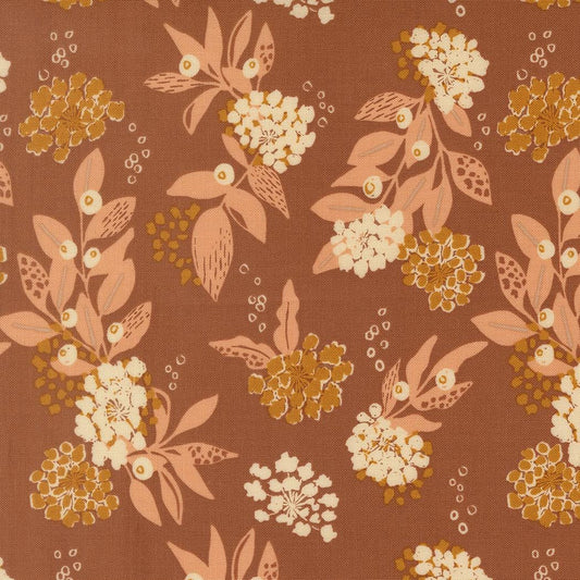 Wellspring Inflorescence Florals Dark Clay by Fancy That Design House for Moda Fabrics - 45671 13