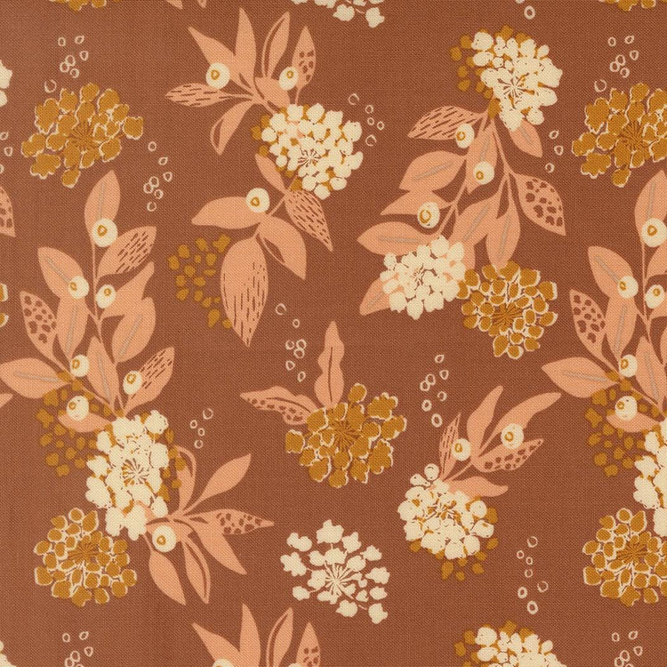 Wellspring Inflorescence Florals Dark Clay by Fancy That Design House for Moda Fabrics - 45671 13