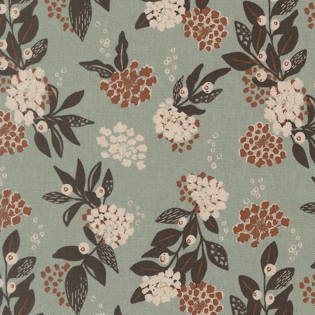 Wellspring Inflorescence Mochi Linen Florals Storm