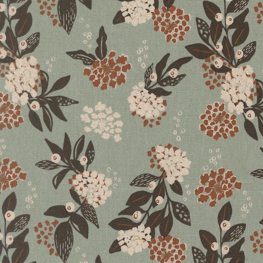 Wellspring Inflorescence Mochi Linen Florals Storm