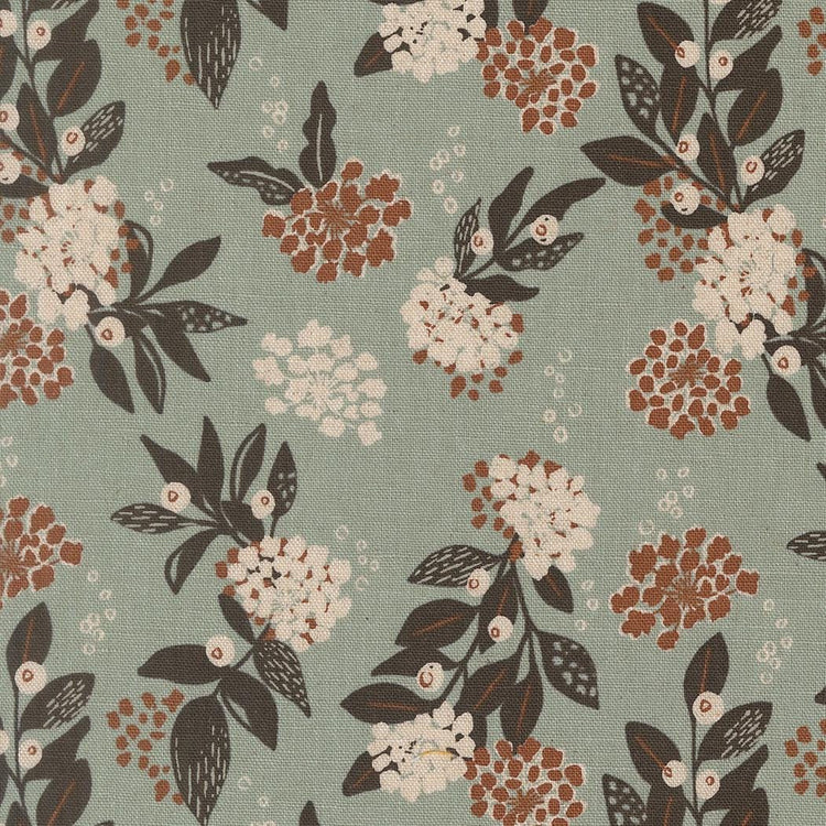 Wellspring Inflorescence Mochi Linen Florals Storm