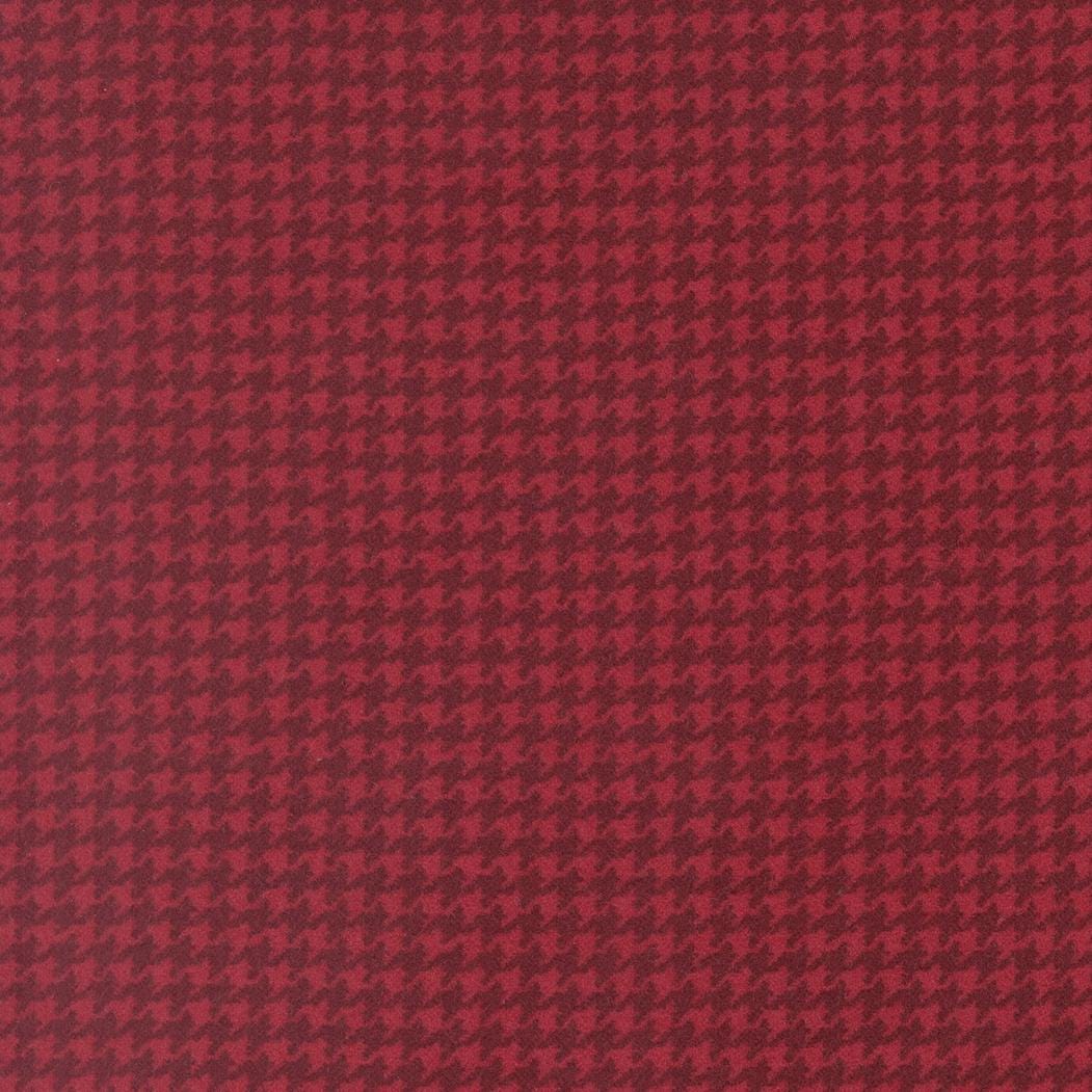 Flannel Gatherings Hounds Tooth Blenders Basic Brick by Primitive Gatherings for Moda Fabrics - 49340 20F