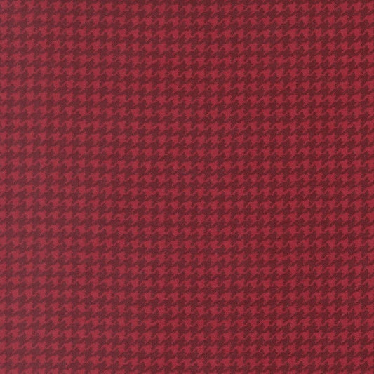 Flannel Gatherings Hounds Tooth Blenders Basic Brick by Primitive Gatherings for Moda Fabrics - 49340 20F