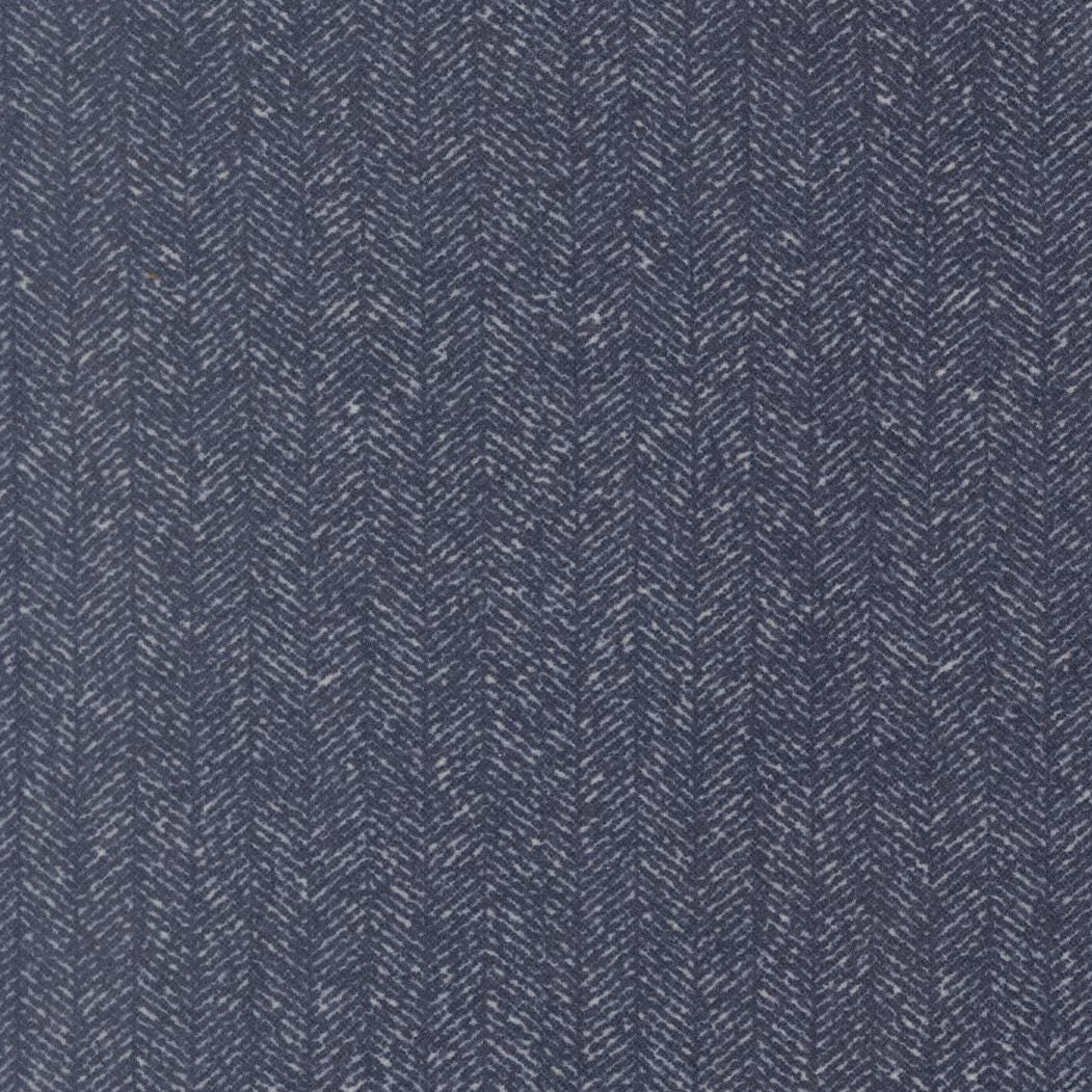 Flannel Gatherings Herringbone Basic Navy by Primitive Gatherings for Moda Fabrics - 49342 14F