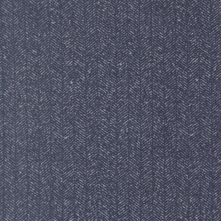 Flannel Gatherings Herringbone Basic Navy by Primitive Gatherings for Moda Fabrics - 49342 14F