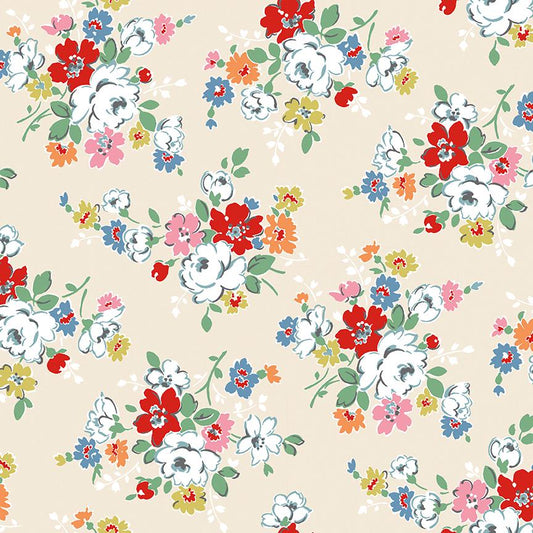 Cath Kidston® Signature Collection Clifton Rose Cream by Cath Kidston® for Riley Blake Designs - C18370-CREAM