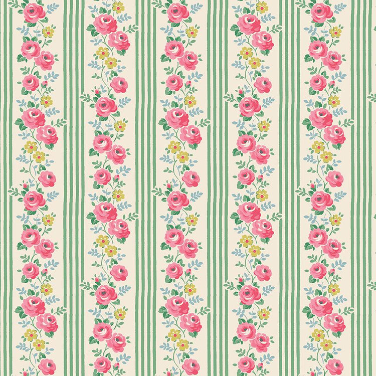 Cath Kidston® Signature Collection Stripe Green by Cath Kidston® for Riley Blake Designs - C18372-GREEN