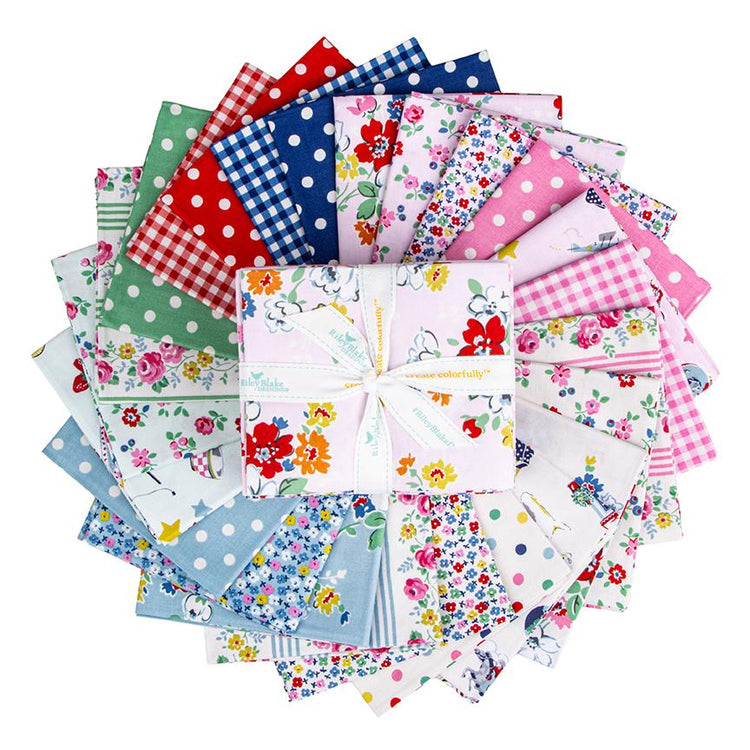 Cath Kidston® Signature Collection Fat Quarter Bundle by Cath Kidston® for Riley Blake Designs - FQ-18370-24 (24 pieces)