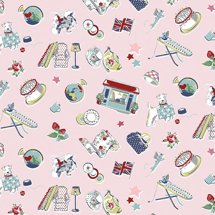 Cath Kidston® Signature Collection Icons Pink by Cath Kidston® for Riley Blake Designs - C18371-PINK