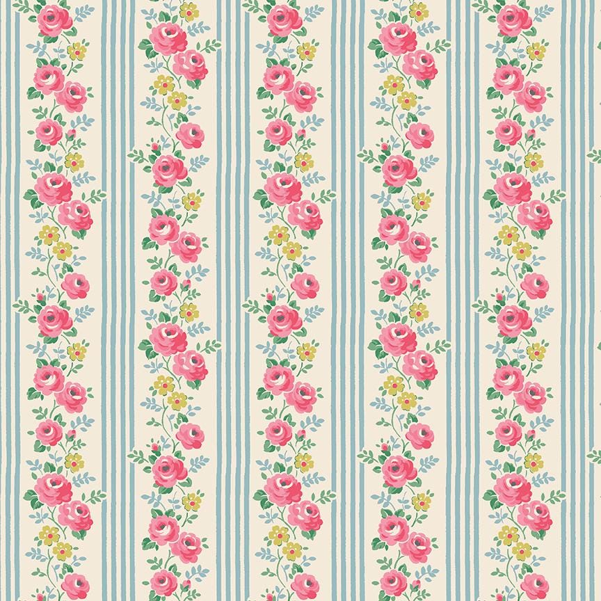 Cath Kidston® Signature Collection Stripe Blue by Cath Kidston® for Riley Blake Designs - C18372-BLUE