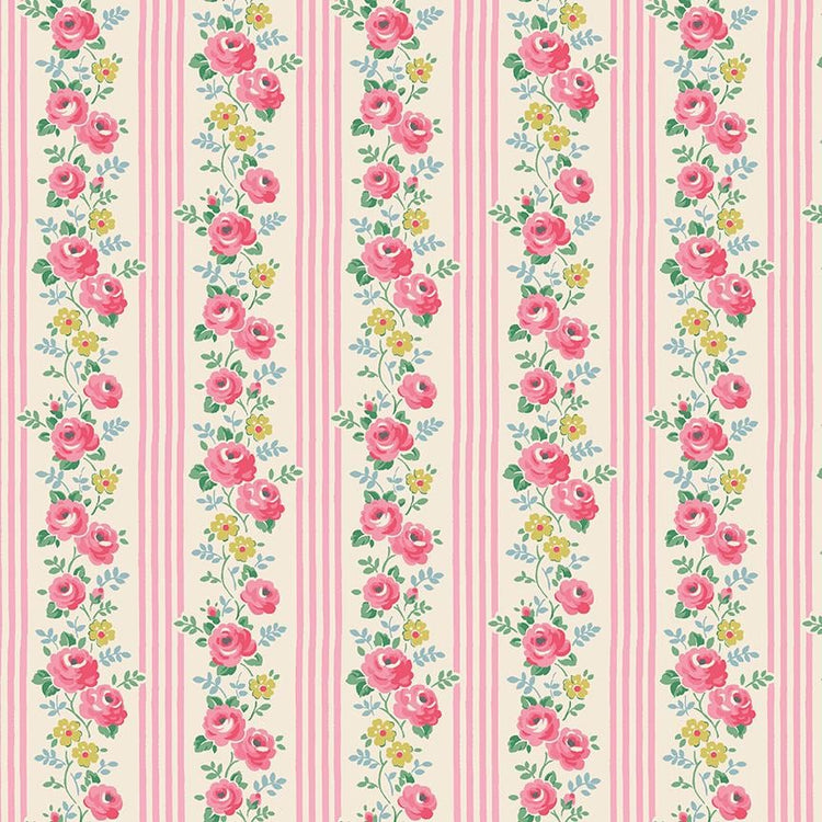 Cath Kidston® Signature Collection Stripe Pink by Cath Kidston® for Riley Blake Designs - C18372-PINK