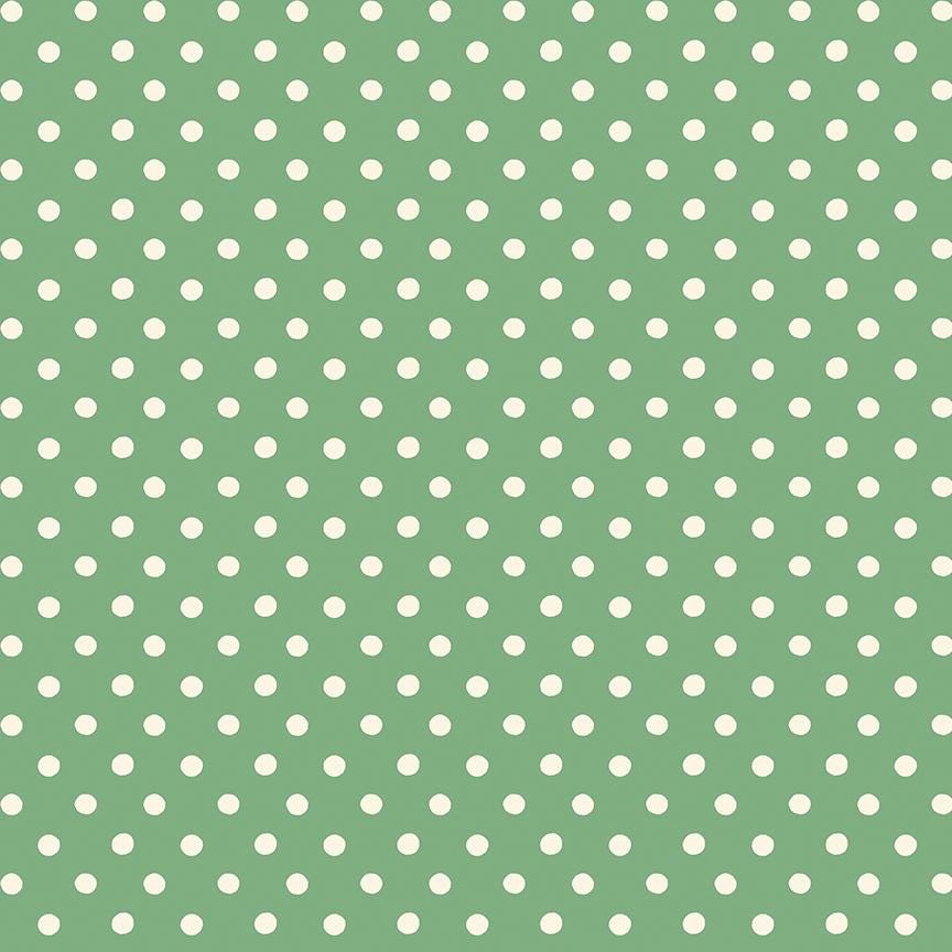 Cath Kidston® Signature Collection Button Spot Green by Cath Kidston® for Riley Blake Designs - C18374-GREEN