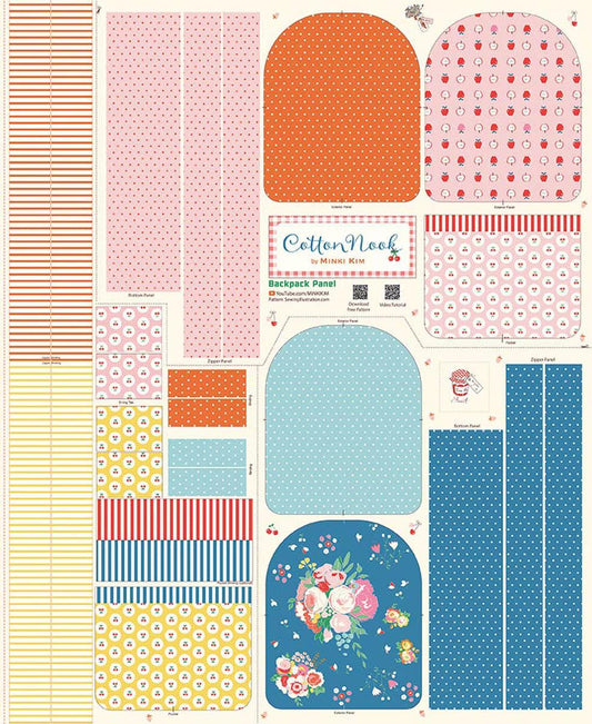 Cotton Nook Backpack Panel by Minki Kim for Riley Blake Designs - P17979-PANEL