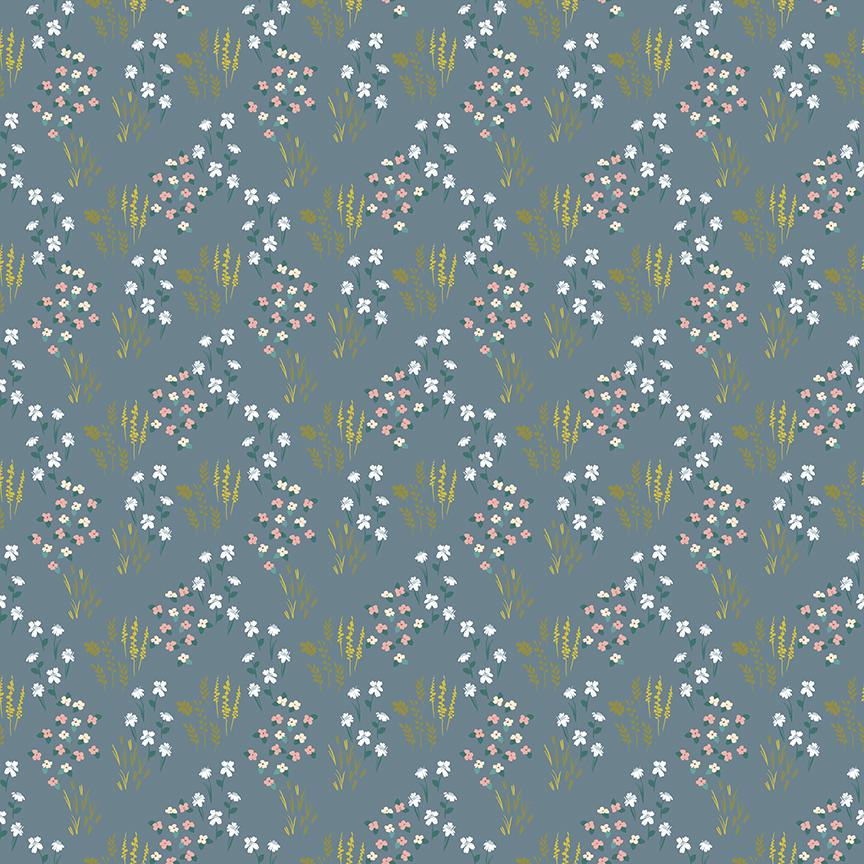 Petals & Hazel Meadow Blue by Simple Simon and Company for Riley Blake Designs - C18221-BLUE