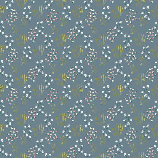 Petals & Hazel Meadow Blue by Simple Simon and Company for Riley Blake Designs - C18221-BLUE