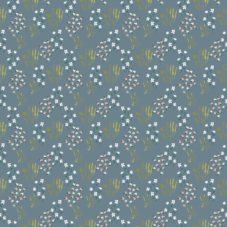 Petals & Hazel Meadow Blue by Simple Simon and Company for Riley Blake Designs - C18221-BLUE