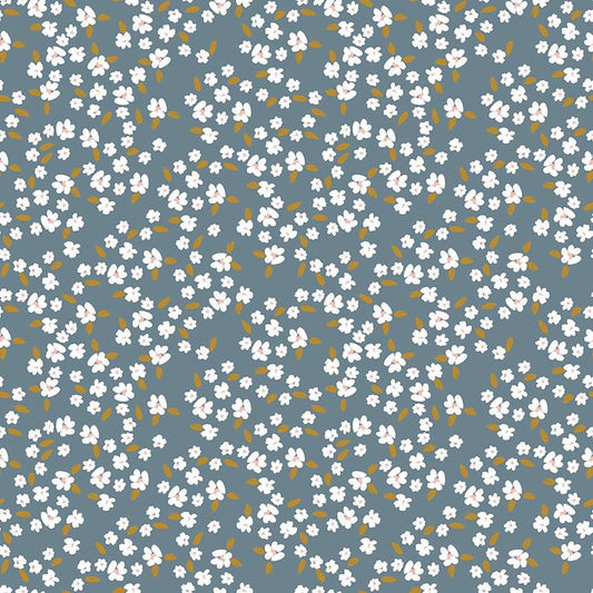 Petals & Hazel Blossoms Blue by Simple Simon and Company for Riley Blake Designs - C18222-BLUE