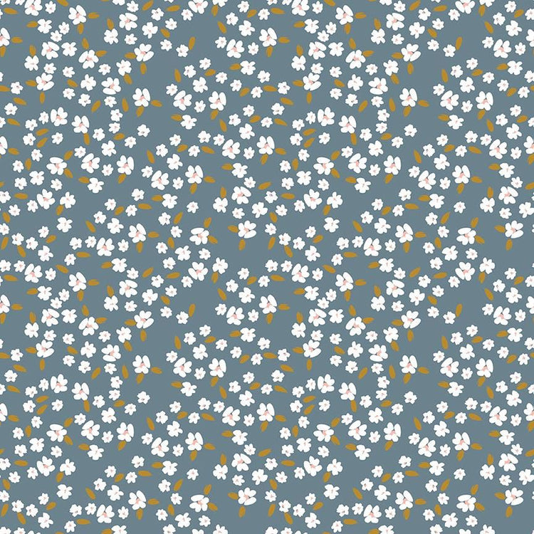 Petals & Hazel Blossoms Blue by Simple Simon and Company for Riley Blake Designs - C18222-BLUE