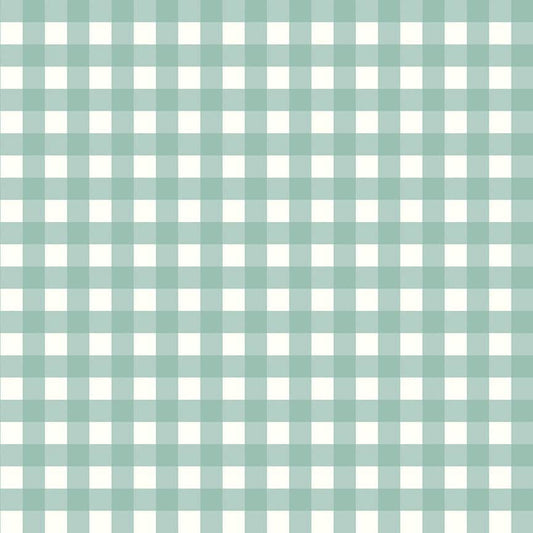 Flannel Love You to the Moon Gingham Powder