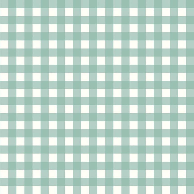 Flannel Love You to the Moon Gingham Powder