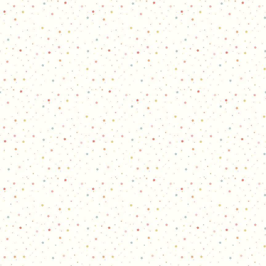 Flannel Love You to the Moon Stars White