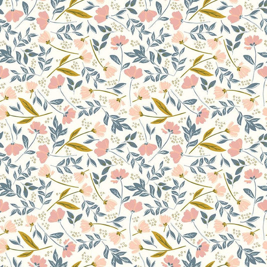 Petals & Hazel Main Off White by Simple Simon and Company for Riley Blake Designs - C18220-OFFWHITE