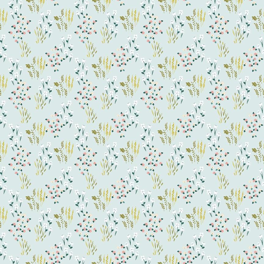 Petals & Hazel Meadow Powder by Simple Simon and Company for Riley Blake Designs - C18221-POWDER
