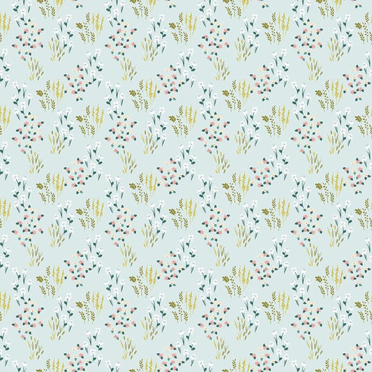 Petals & Hazel Meadow Powder by Simple Simon and Company for Riley Blake Designs - C18221-POWDER