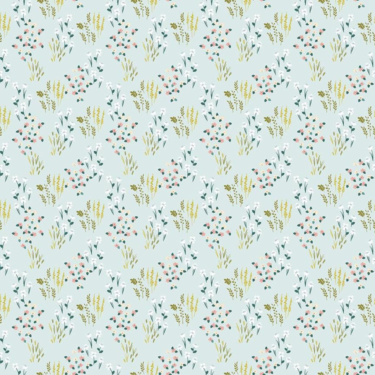 Petals & Hazel Meadow Powder by Simple Simon and Company for Riley Blake Designs - C18221-POWDER