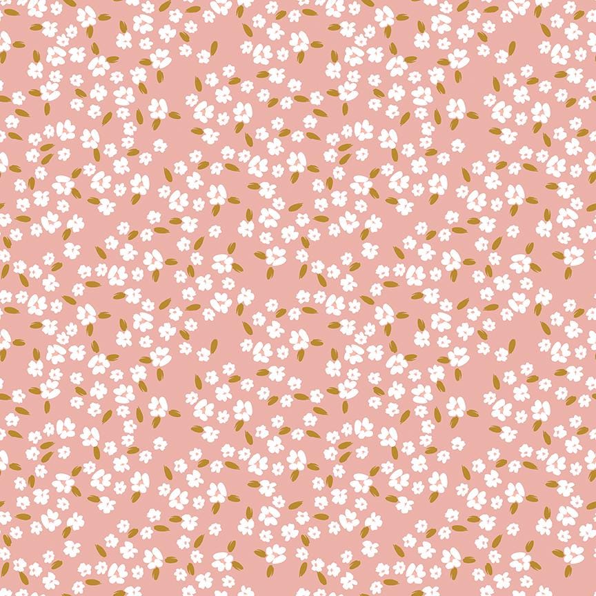 Petals & Hazel Blossoms Coral by Simple Simon and Company for Riley Blake Designs - C18222-CORAL