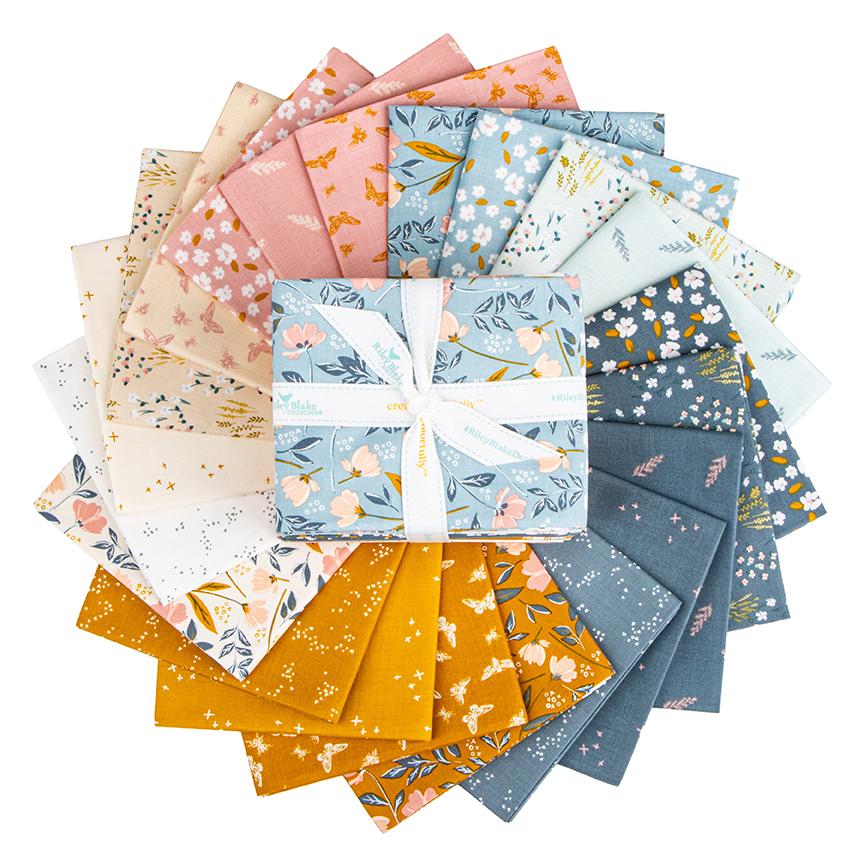 Petals & Hazel Fat Quarter Bundle by Simple Simon and Company for Riley Blake Designs - FQ-18220-21 (21 pieces)